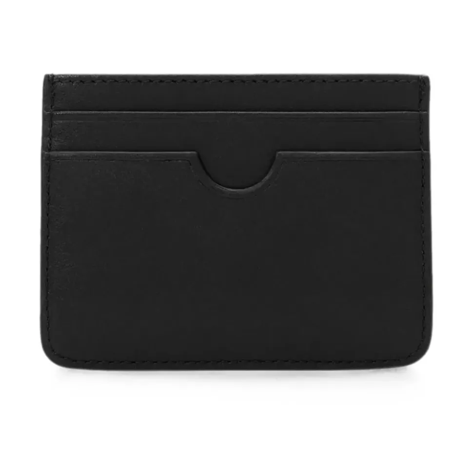 AMI PARIS - porte-cartes en cuir de vachette