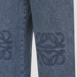 Anagram Baggy Mid Blue Jeans en Coton