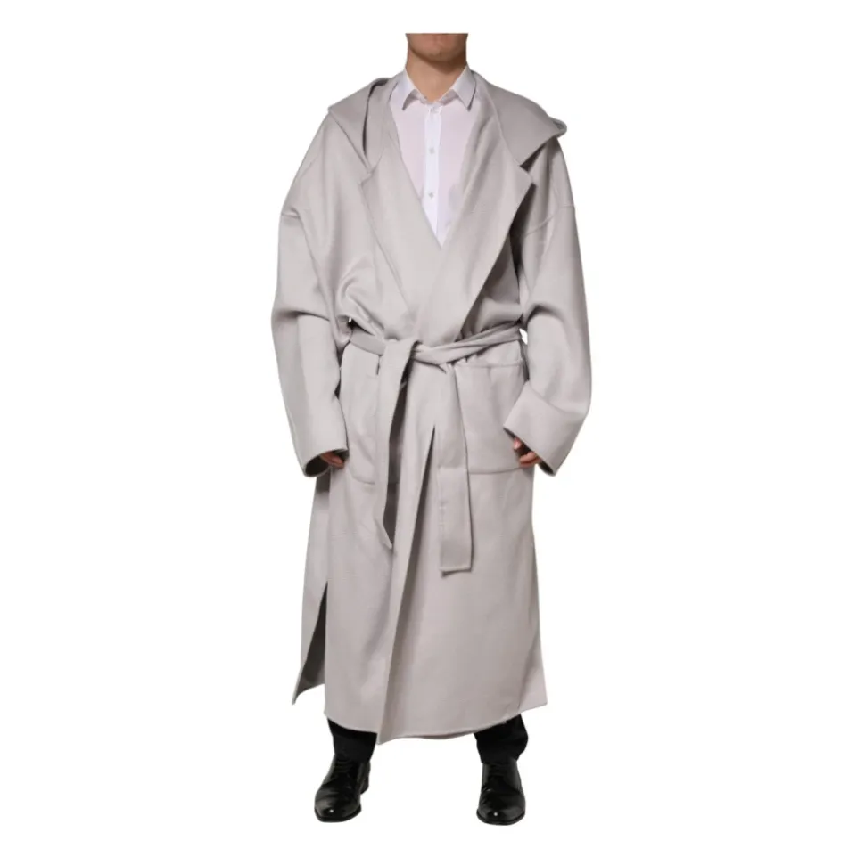 Belted Long Trench Coat