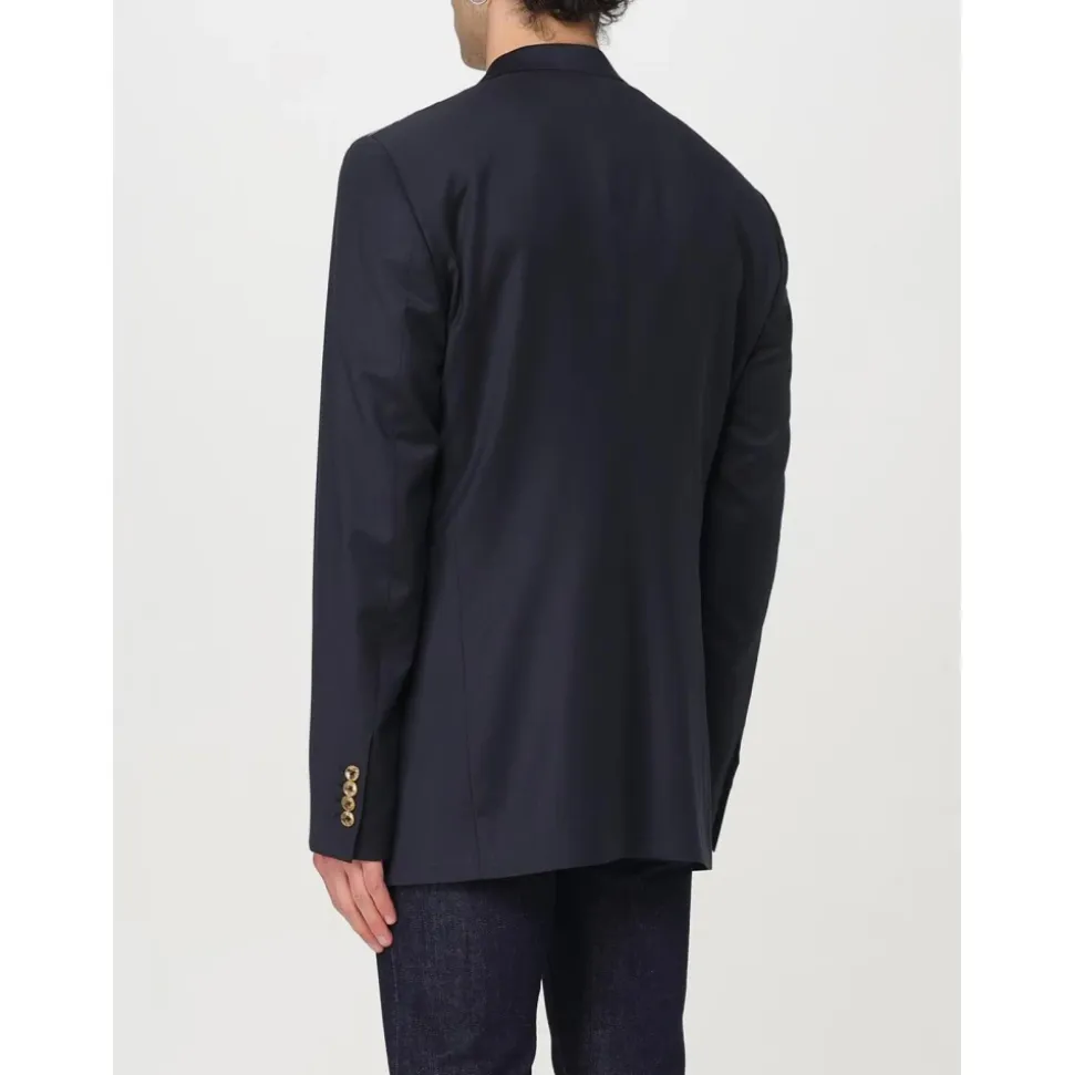 Blazer Bleu Marine à Écusson