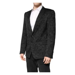 Blazer Brocart Élégant avec Coupe Slim