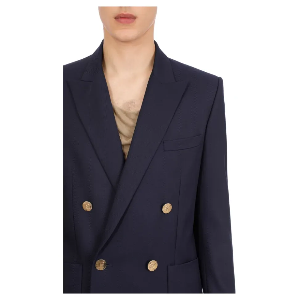 Blazer croisé boutonné