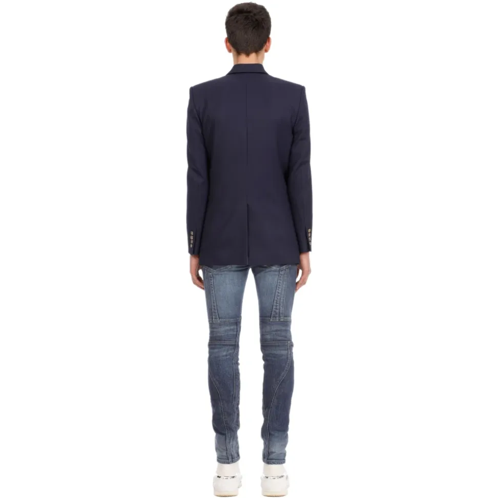 Blazer croisé boutonné
