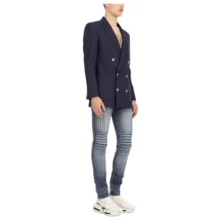 Blazer croisé boutonné