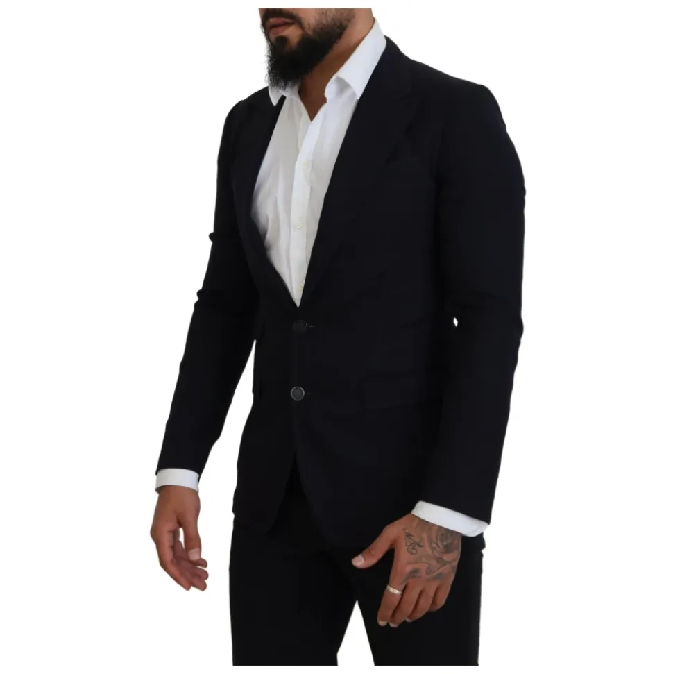 Blazer Formel en Laine Noire Taormina