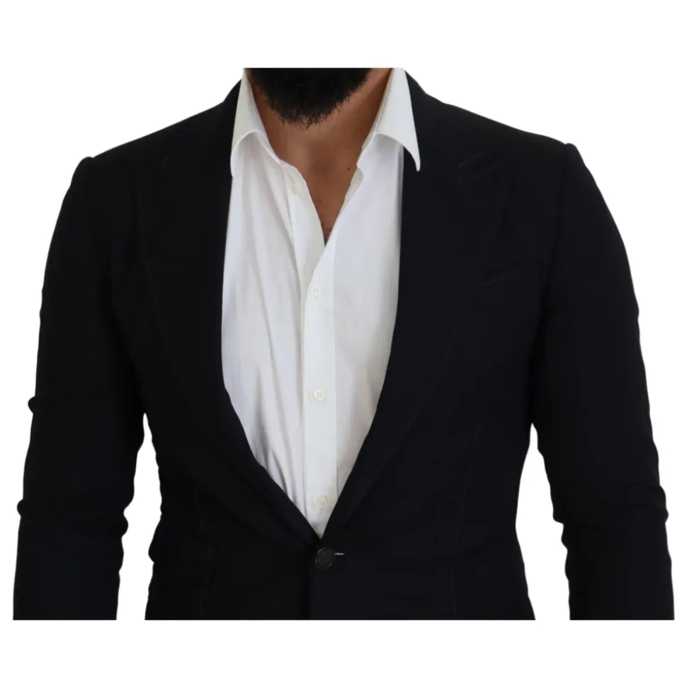 Blazer Formel en Laine Noire Taormina