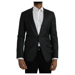 Blazer Manteau à Rayures Noires