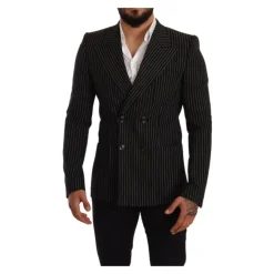 Blazer à rayures avec revers pointus