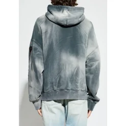 Bones Studded Oversized Zip Hoodie