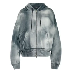 Bones Studded Oversized Zip Hoodie