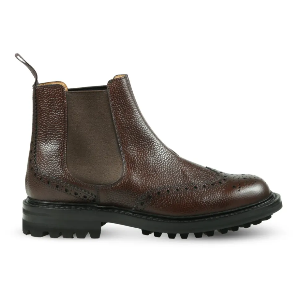 Bottes Chelsea en Cuir Brogue
