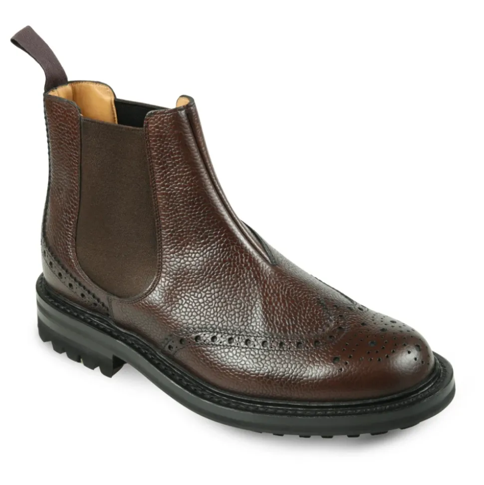 Bottes Chelsea en Cuir Brogue