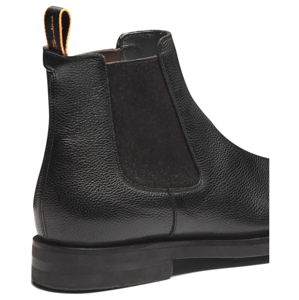 Bottine Chelsea en cuir poli