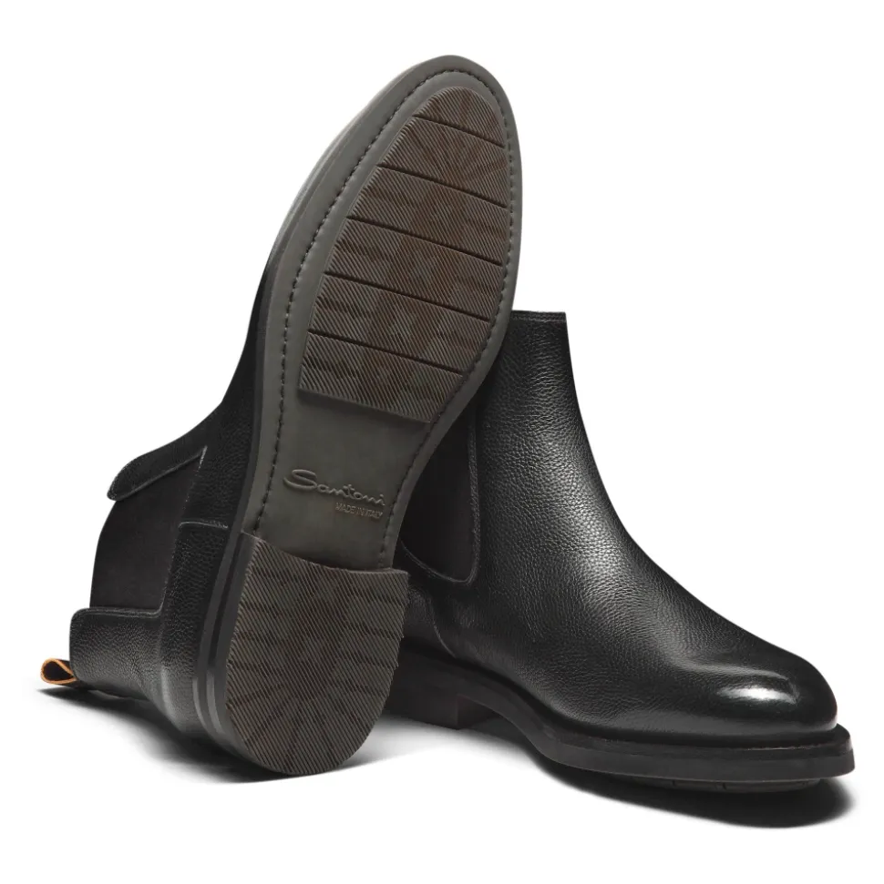 Bottine Chelsea en cuir poli