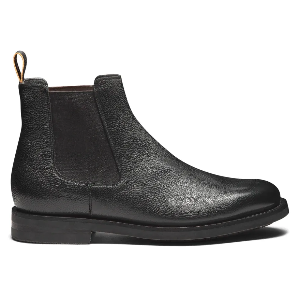 Bottine Chelsea en cuir poli