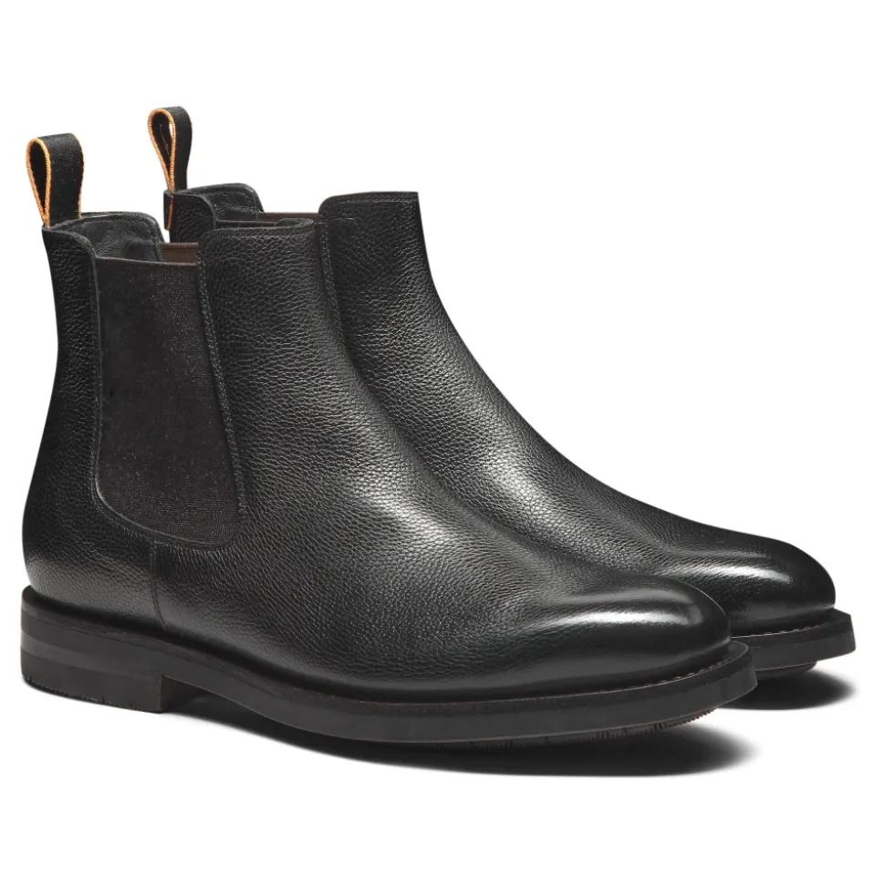 Bottine Chelsea en cuir poli