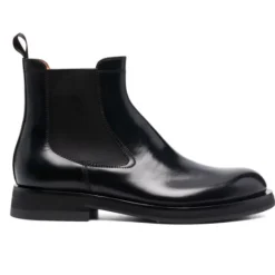 Bottines Chelsea à double boucle en cuir