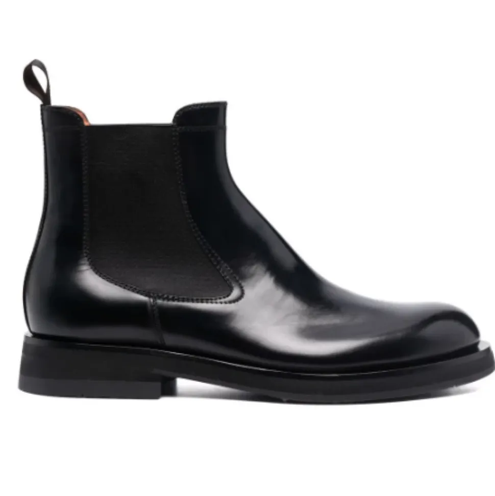 Bottines Chelsea à double boucle en cuir