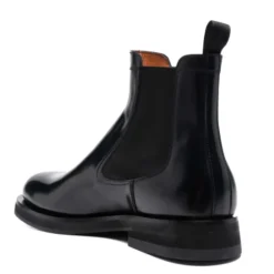Bottines Chelsea à double boucle en cuir