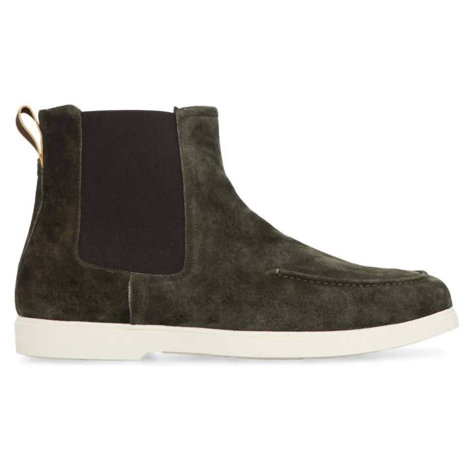 Bottines Chelsea en daim avec inserts élastiques