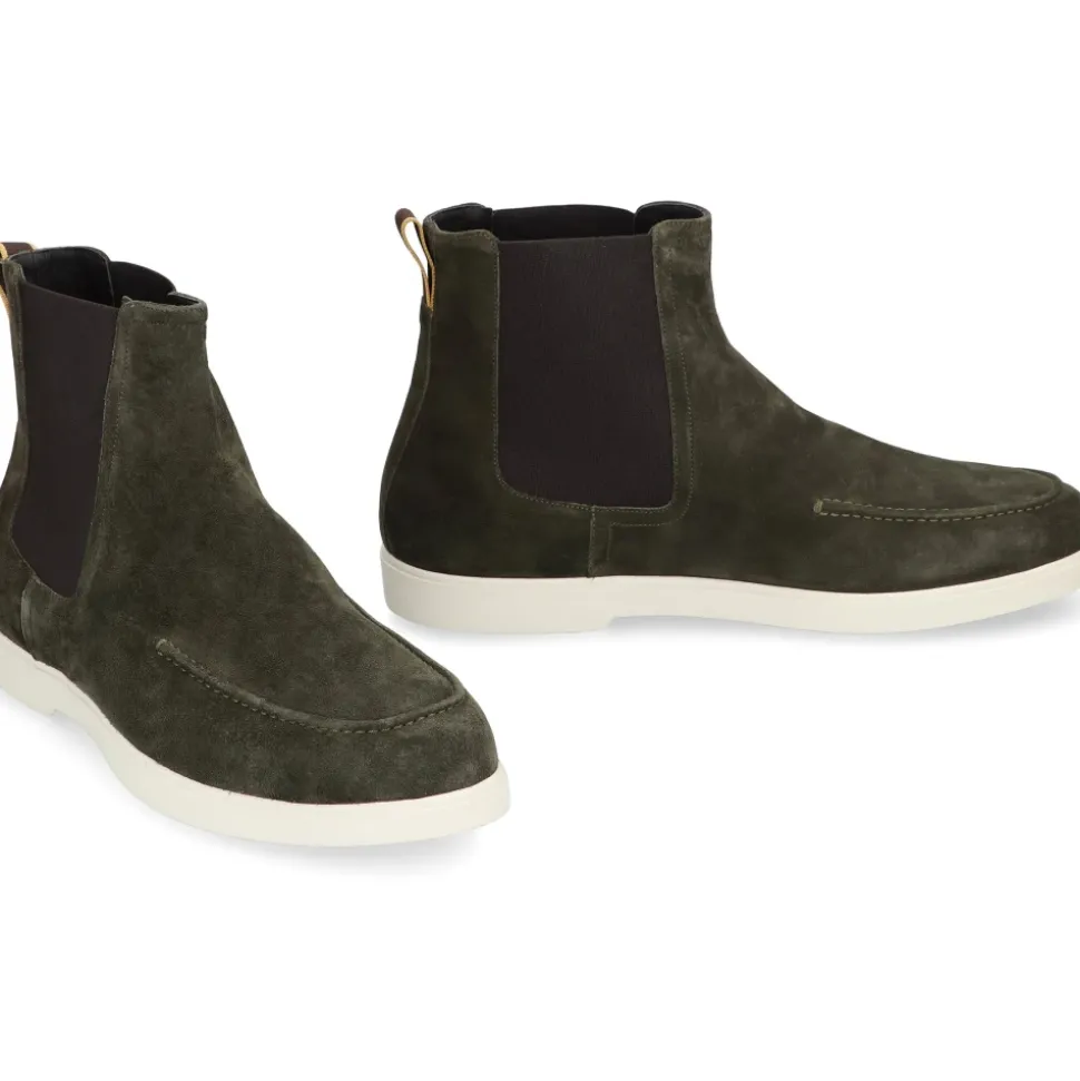 Bottines Chelsea en daim avec inserts élastiques