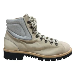 Bottines à lacets et fermeture éclair