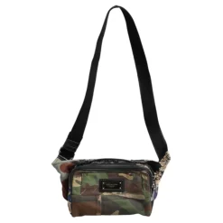 Camouflage Patchwork Logo Waist Fanny Pack
