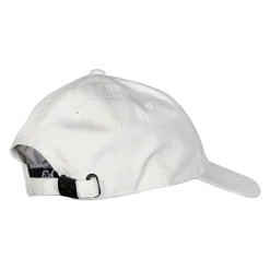 Casquette Blanche en Coton Logo Boucle Métallique