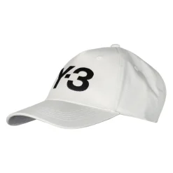 Casquette Blanche en Coton Logo Boucle Métallique