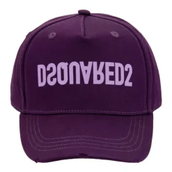 Casquette de Baseball en Coton avec Logo Inversé
