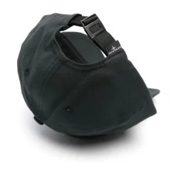 Casquette en coton noir avec logo boussole