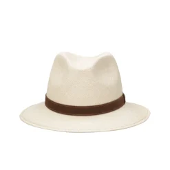 Chapeaux de Paille Panama avec Bandeau Contrastant