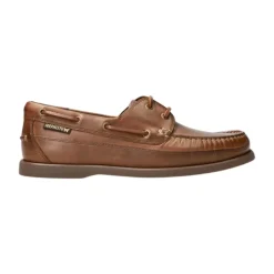 Chaussure en Cuir Marron à Enfiler pour Homme