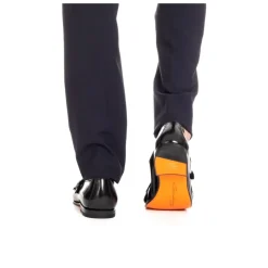 Chaussures à Double Boucle en Cuir Noir