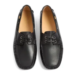 Chaussures noires en cuir VLogo Slip-On