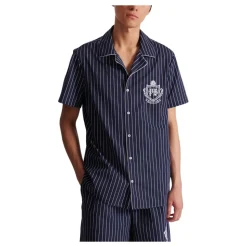 Chemie pyjama en popeline à rayure