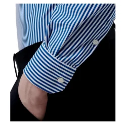 Chemise Active Slim Fit Rayures Bleues