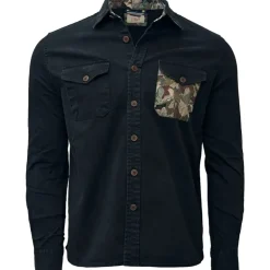 Chemise Casual Hull Bleu Noir