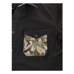 Chemise Casual Hull Bleu Noir