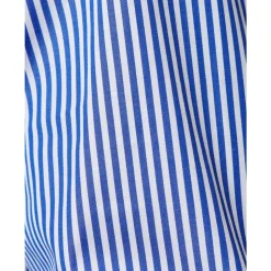 Chemise Coupe Tailleur en Popeline Rayée