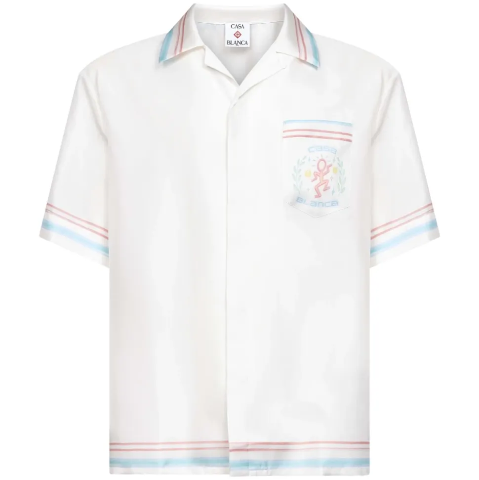 Chemise en Twill de Soie Imprimé