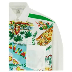 Chemise à Inserts à Motifs