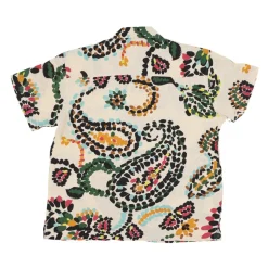 Chemise Paisley Dots Tissée Blanc Fumée