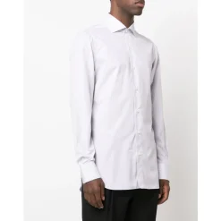 Chemise à rayures en coton fabriquée en Italie