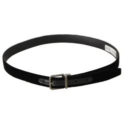 Classic Velvet Logo Engraved Metal Buckle Belt