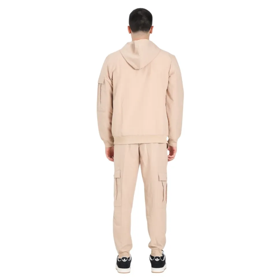Combinaison Cargo Beige Homme Automne Hiver