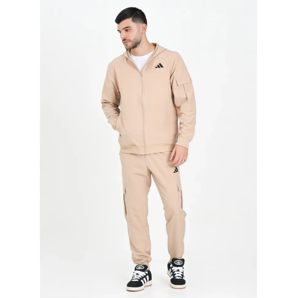Combinaison Cargo Beige Homme Automne Hiver