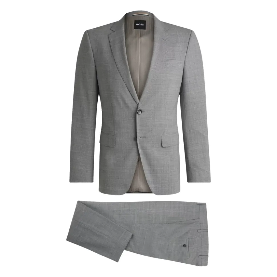 Costume slim en tissu stretch à motifs