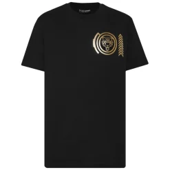 Cotton T-shirt Round Neck SS Lamina Tiger