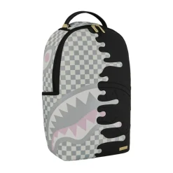 Cream Check Side Drip Backpack